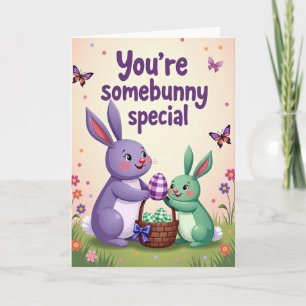 Carte de printemps spéciale Somebunny