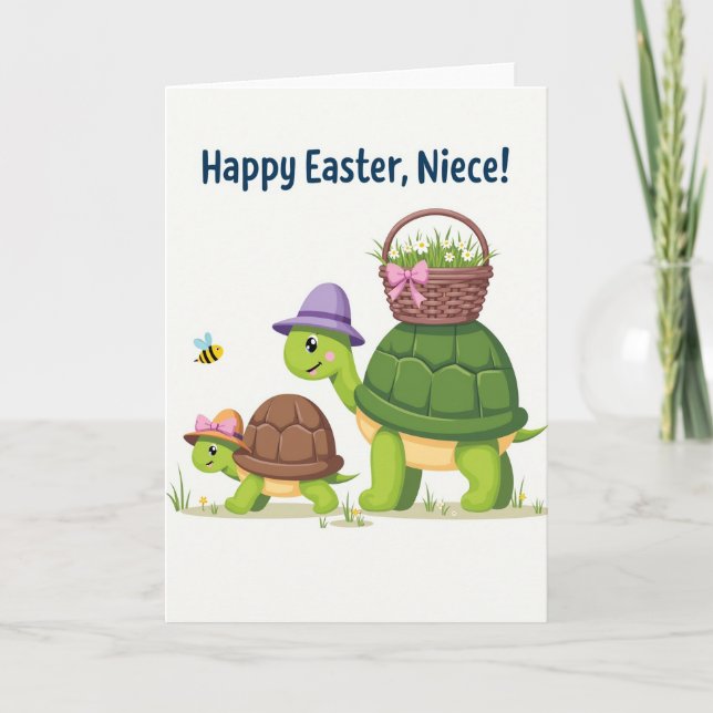 Carte de printemps Tortoise Joy (Devant)