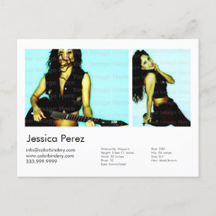 Carte de prise de vue Acteur/Modèle 2