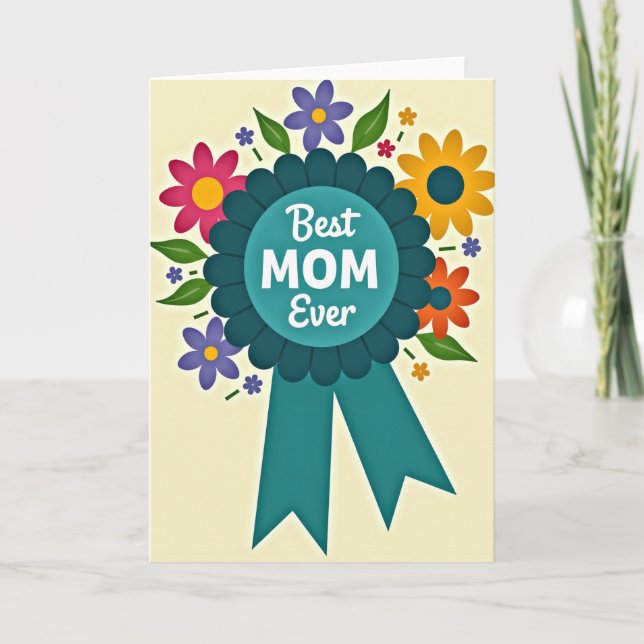 Carte de Prix de la Meilleure Maman qui soit (Devant)
