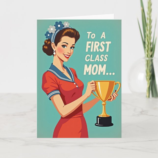 Carte de Prix de Maman de Première Classe (Devant)