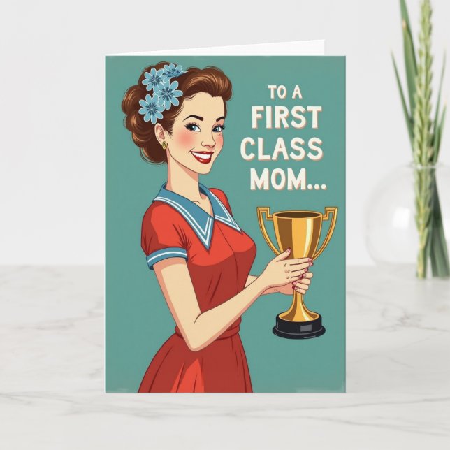 Carte de Prix de Maman de Première Classe (Devant)