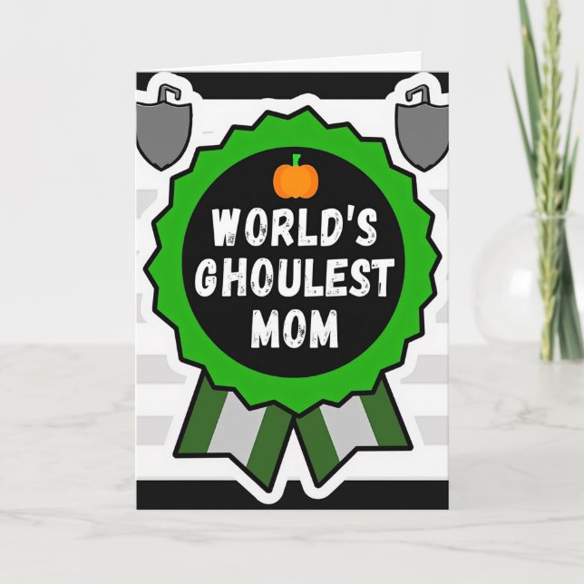 Carte de Prix de Maman la plus Macabre du Monde (Devant)
