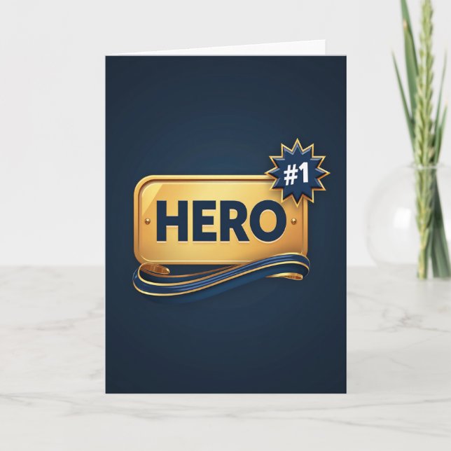 Carte de Prix du Héros Numéro Un (Devant)