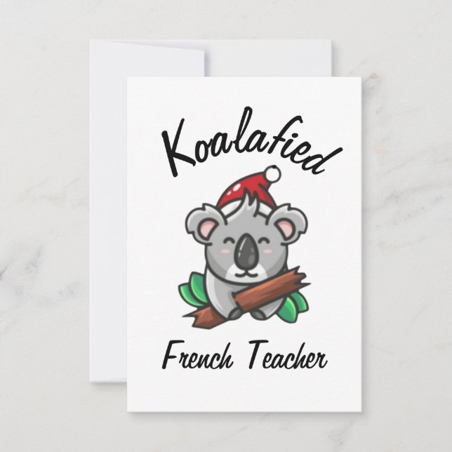 Carte de professeur de français Koalafied (Devant)