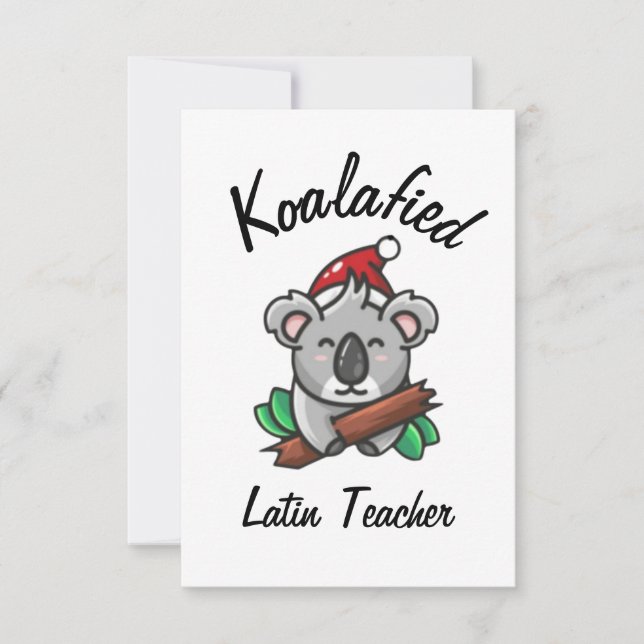 Carte de professeur de latin koalifié (Devant)