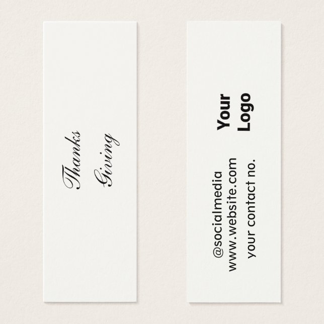 Carte de profil (Devant & derrière)