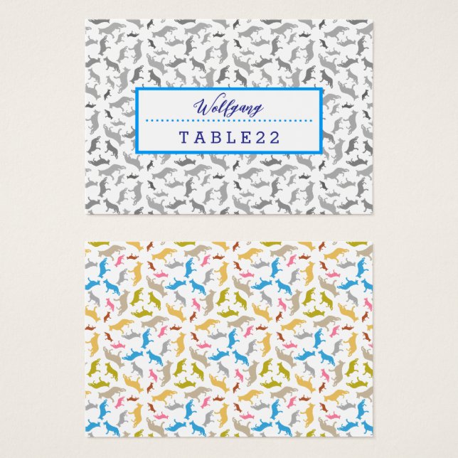 Carte de profil (Devant & derrière)