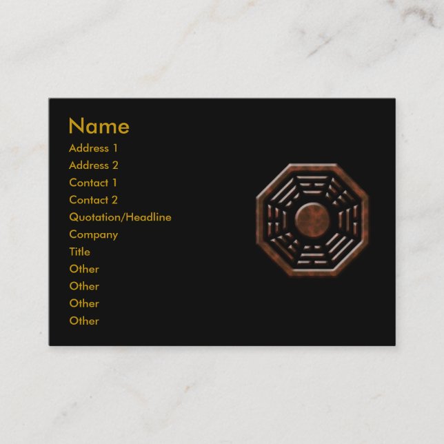 Carte de profil Bagua (Devant)