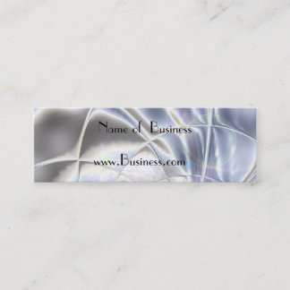 Carte de profil Business Argent Foil Pearl Long