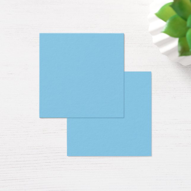 Carte de profil Carré bleu bébé (Bureau)