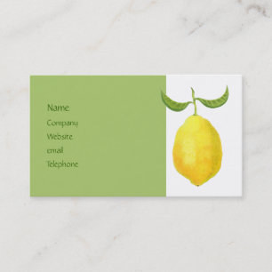 Carte de profil citron