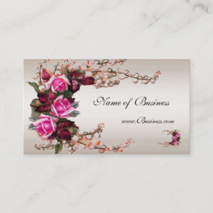 Carte de profil Crème Vintage Roses roses roses