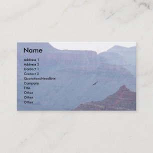 Carte de profil d'affaires d'Eagle de canyon grand