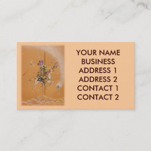 Carte de profil d'affaires, farceur de carrousel