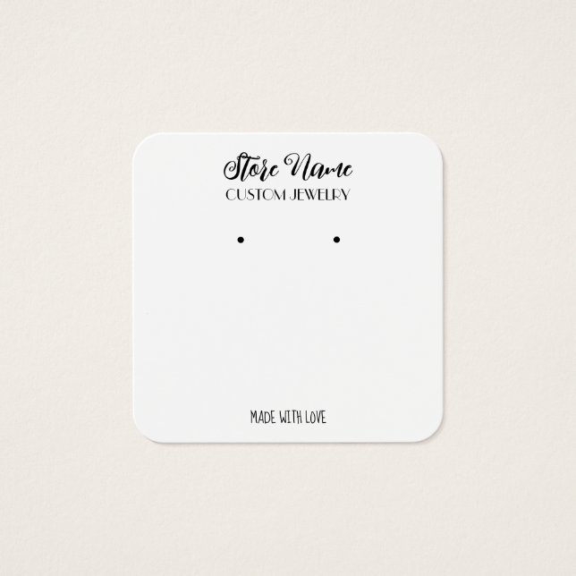 Carte de profil de boucles d'oreilles élégantes fa (Devant)