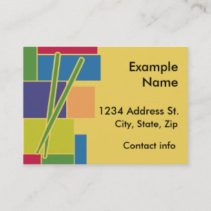 Carte de profil de Colorblocks de percussion