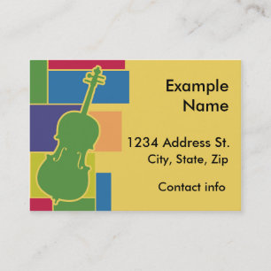 Carte de profil de Colorblocks de violoncelle