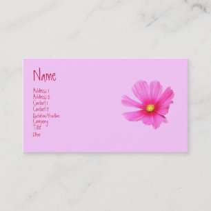 Carte de profil de cosmos