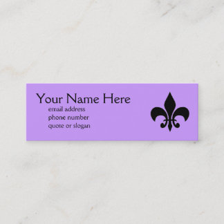 Carte de profil de Fleur de Lis Skinny