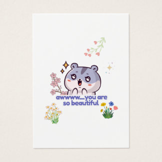 Carte de profil de hamster esthétique mignonne