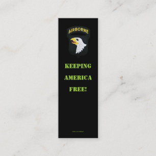 Carte de profil de la 101e division aéroportée