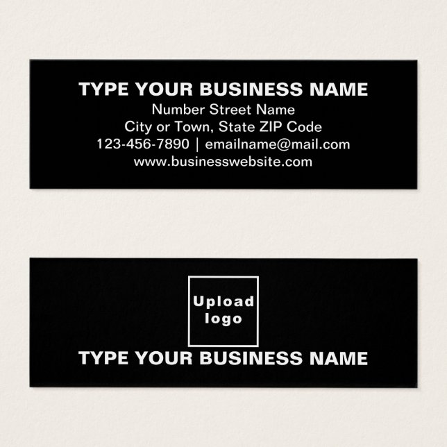Carte de profil de marque d'entreprise sur Mini no (Devant & derrière)
