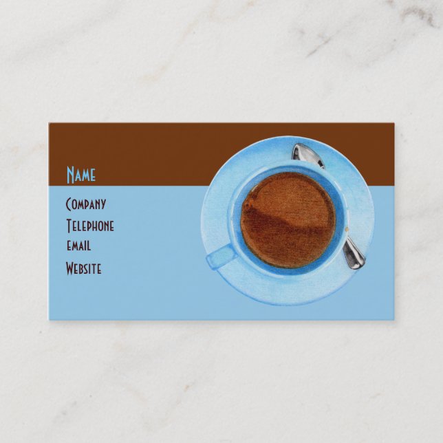 Carte de profil de pause café (Devant)