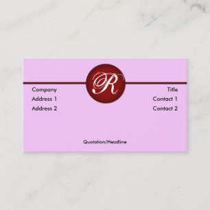 Carte de profil de point rouge