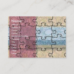 Carte de profil de puzzle Abstraite