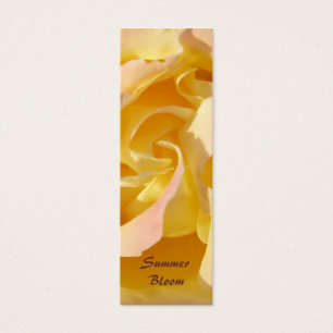 Carte de profil de signet de rose jaune