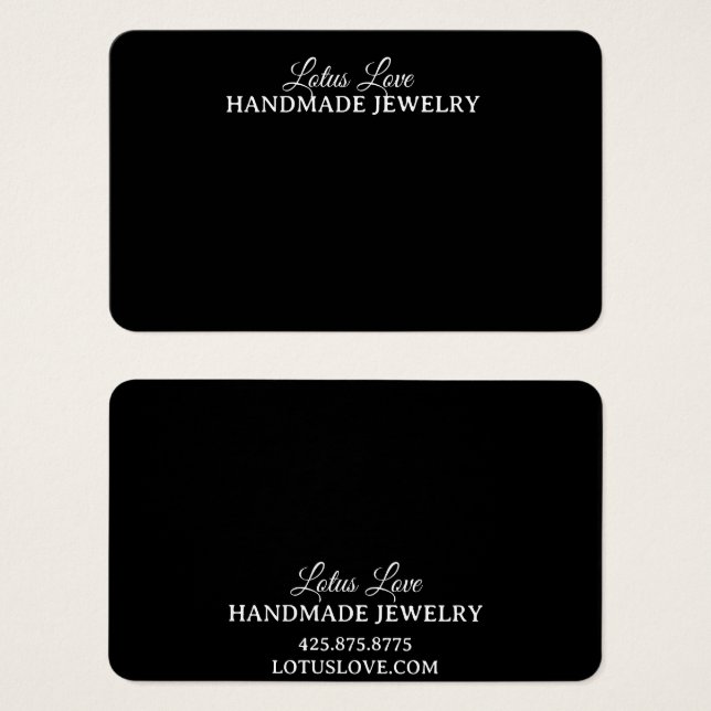 Carte de profil de taille imposante au carré, 3,5" (Devant & derrière)