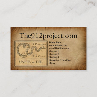 carte de profil de the912project.com