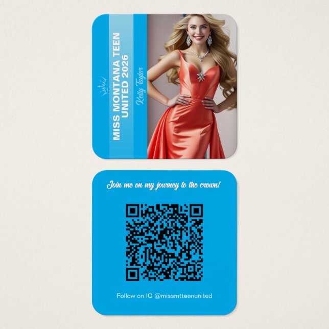 Carte de profil de titulaire de titre de concours  (Devant & derrière)