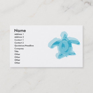 Carte de profil de tortue d'aquarelle