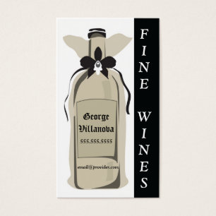 Carte de profil de vin fin