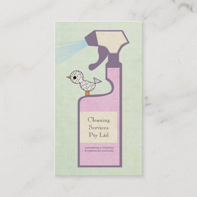 Carte de profil d'entreprise du service de nettoya (Devant)