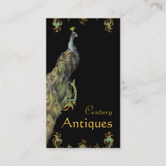 Carte de profil d'entreprise Peacock et Scrolls