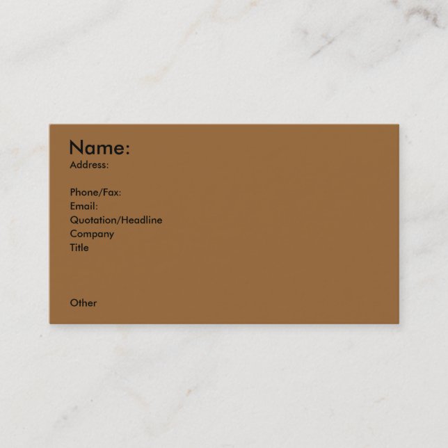 Carte de profil des articles de sport (tir à l'arc (Devant)