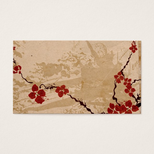 Carte de profil des fleurs Sakura (Devant)