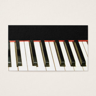 carte de profil des touches piano