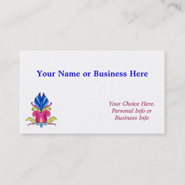 Carte de profil Designer (Devant)