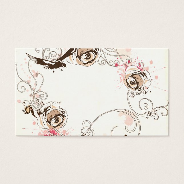 Carte de profil d'image rétro (Devant)