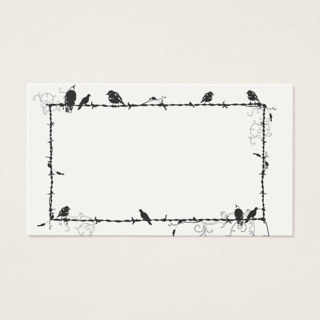Carte de profil d'oiseaux (Devant)