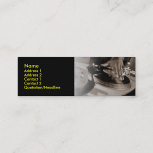 Carte de profil du DJ