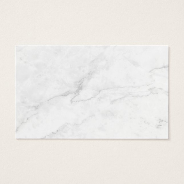 Carte de profil en marbre blanc (Devant)