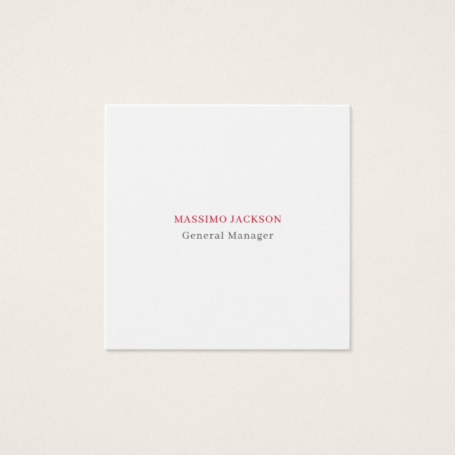 Carte de profil exclusive unique gris blanc rouge (Devant)