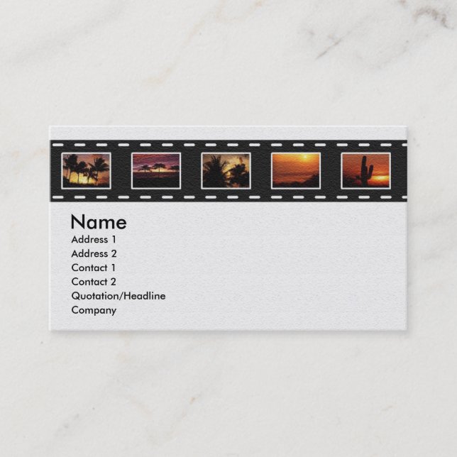 Carte de profil Filmstrip (Devant)