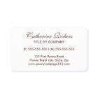 Carte de profil fleurie de tourbe rose