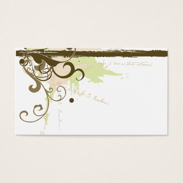 Carte de profil Grungy (Devant)